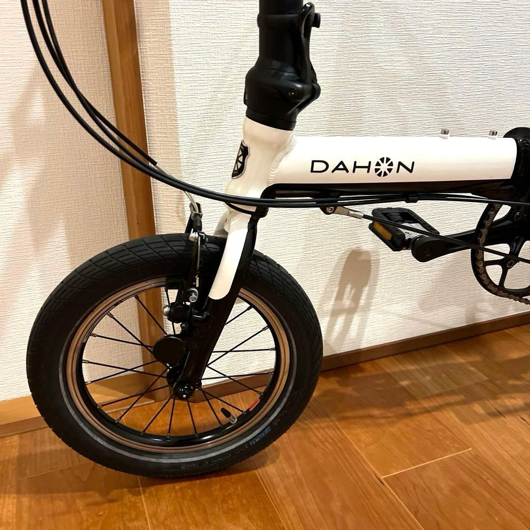 美品 DAHON ダホン K3 ホワイト 自転車 ルノー ターン N8 P10