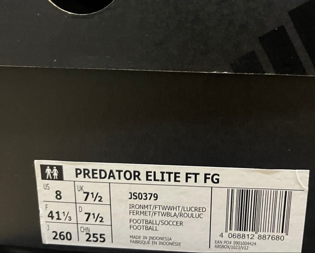 プレデター　ELITE 新品　フォールディングタン FG アディダス　26 完売