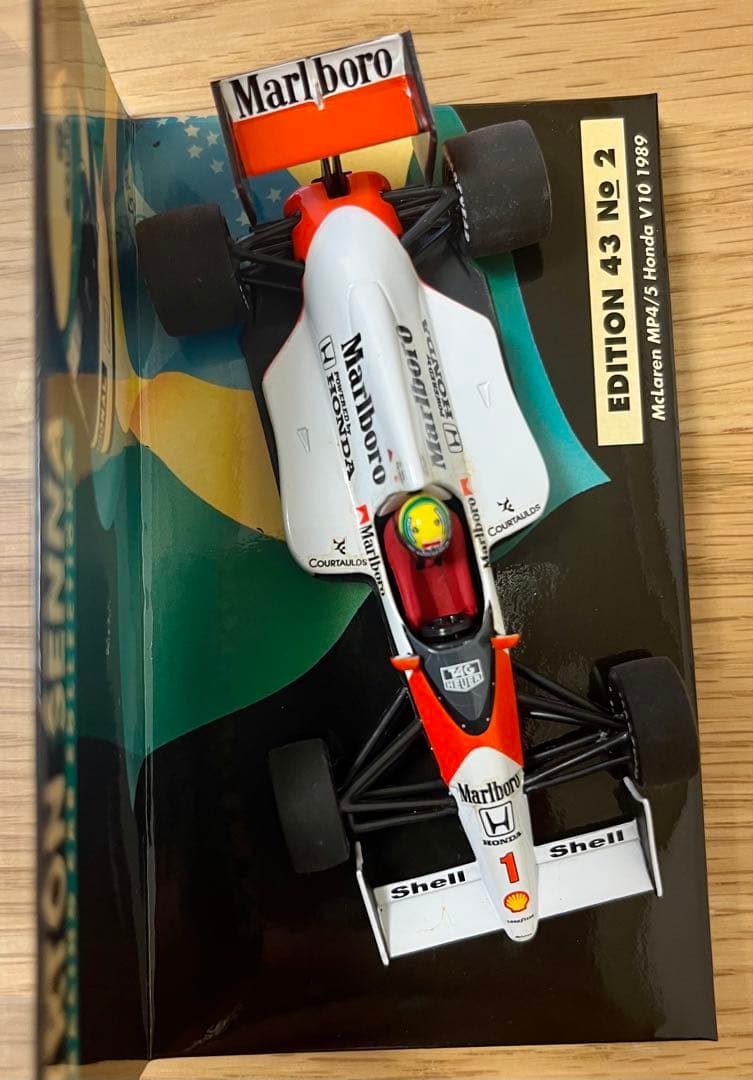 ミニチャンプス F1 マクラーレンホンダ MP4/5 A.セナ マルボロ仕様