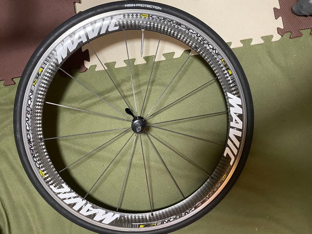Mavic cosmic カーボンホイールフロント ジャンク