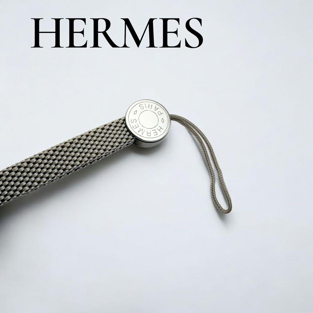 HERMES エルメス　シルバー　セリエ　キャンパス　ストラップ