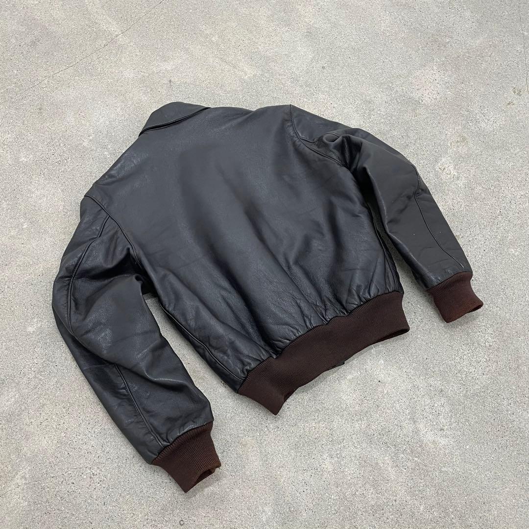 ジャケット・アウター 80-90s llbean A-2 leather jacket black
