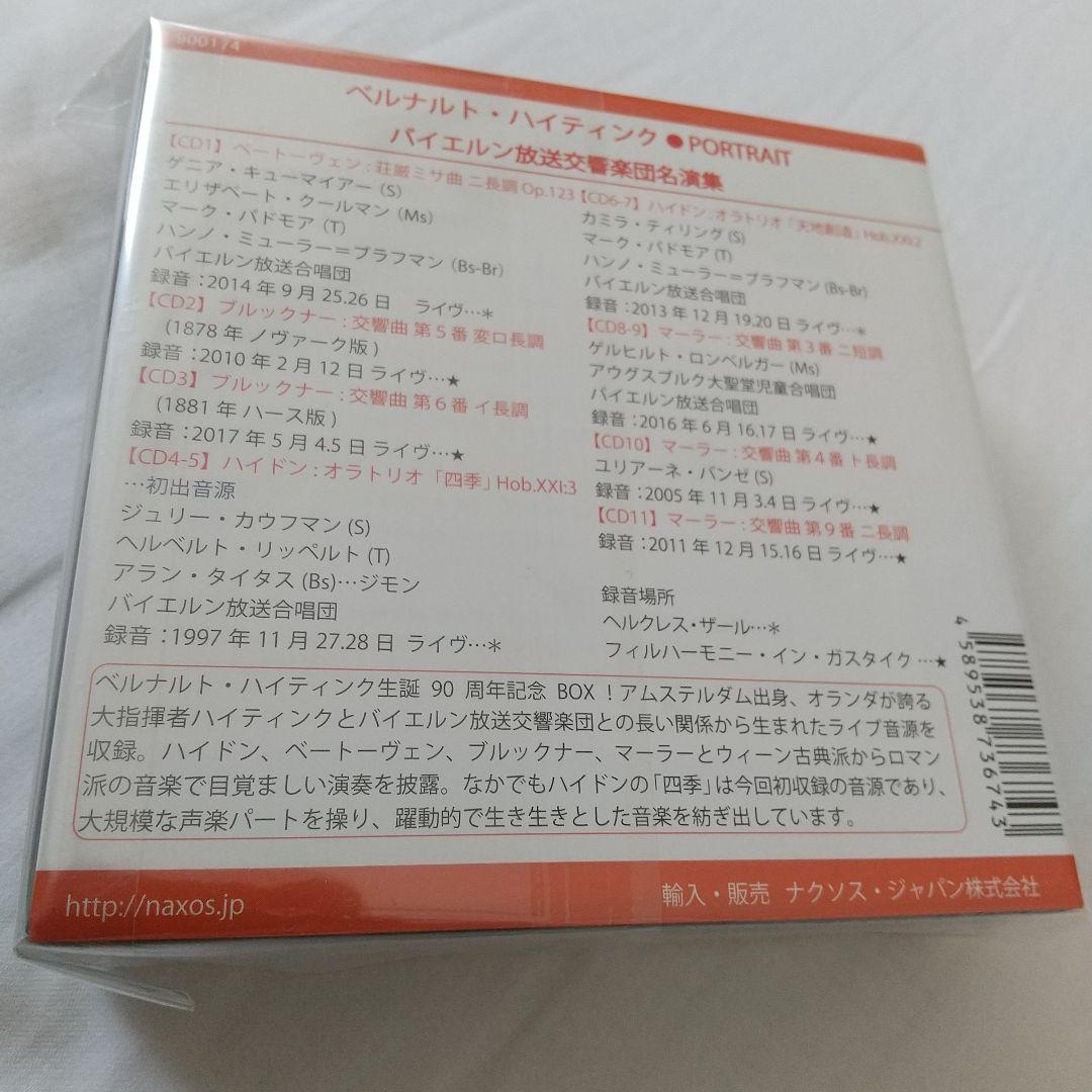 未開封ベルナルト・ハイティンクポートレート バイエルン放送so. 他