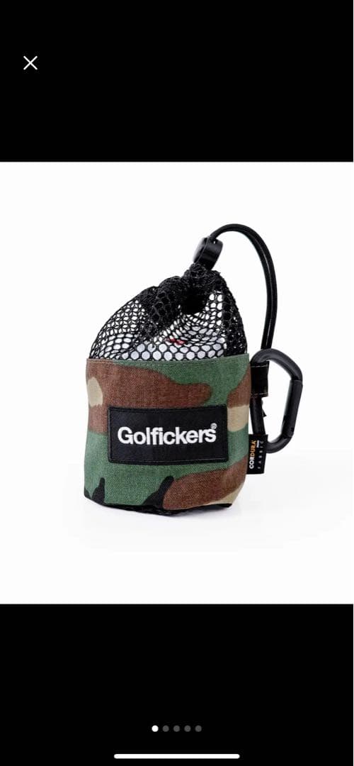 ⭐️新品未使用⭐️Golfickers 迷彩柄 ゴルフボール収納袋