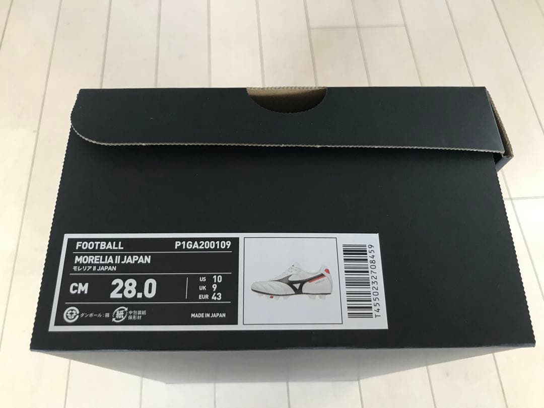 モレリア2ジャパン　ノーマルステッチ　白　28.0㎝　新品。