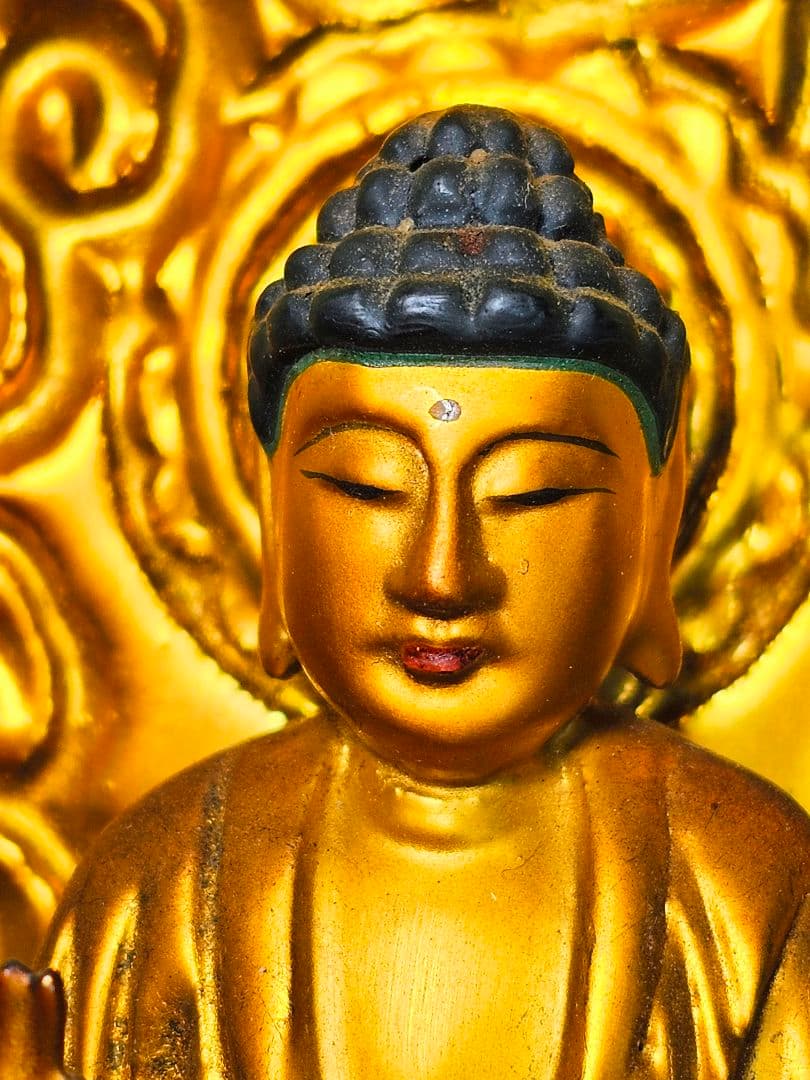 明治時代 釈迦如来像 木製