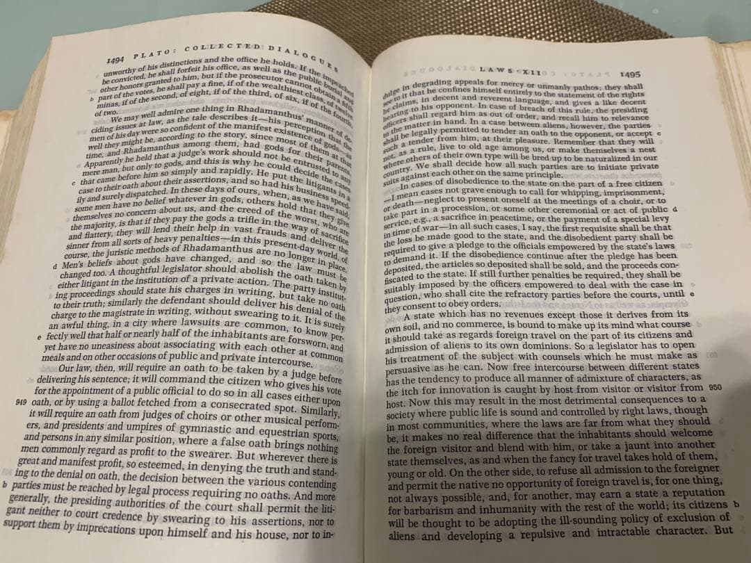 希少1973年　Plato: The Collected Dialogues