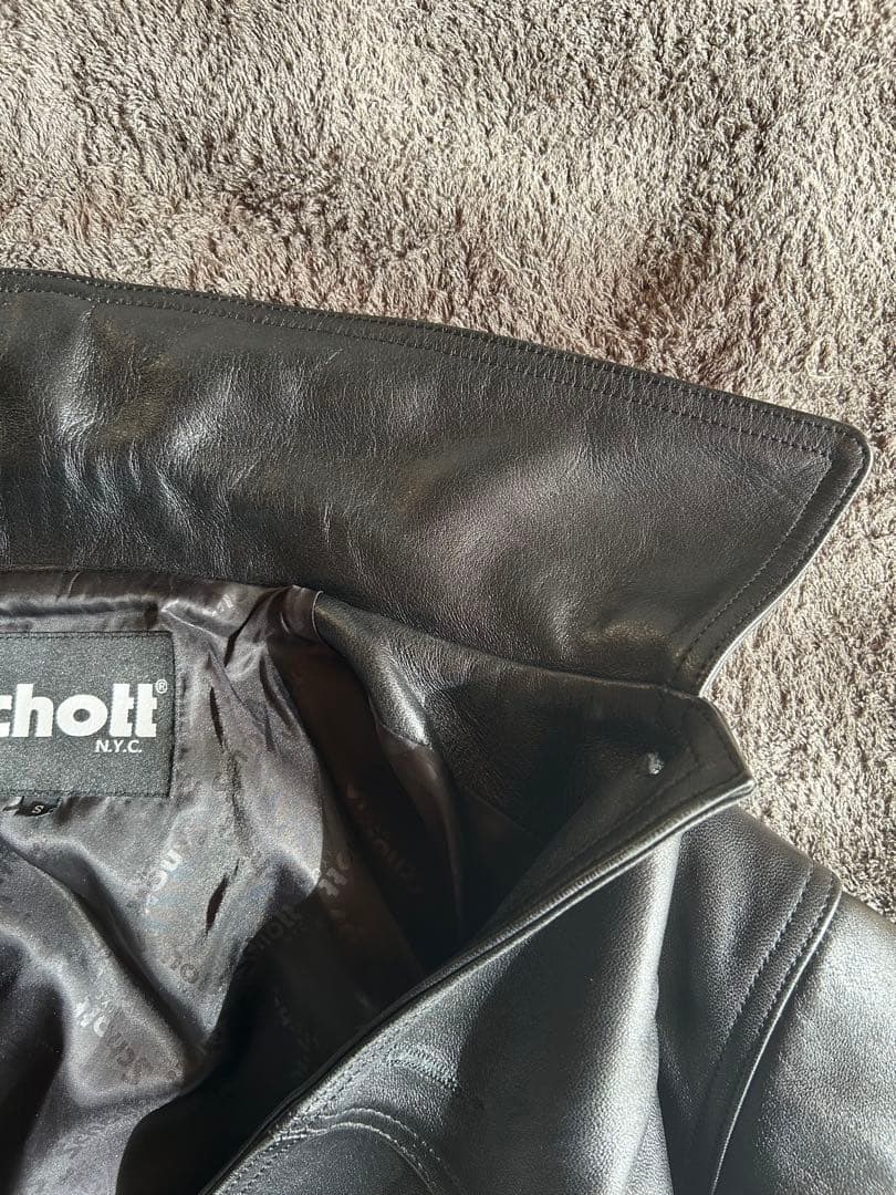 SCHOTT/別注 LEATHER CAR COAT NANO universe