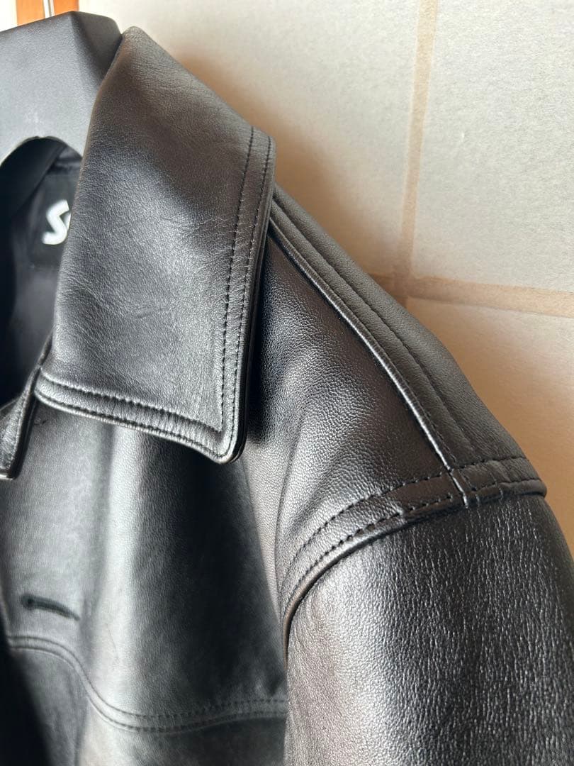 SCHOTT/別注 LEATHER CAR COAT NANO universe