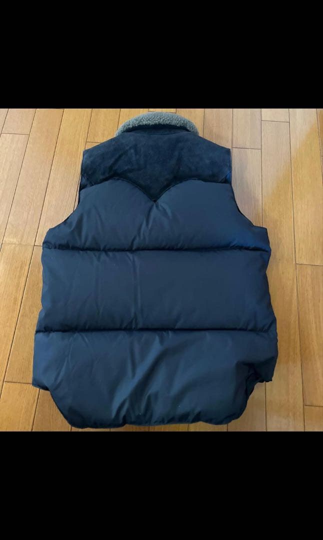 希少品　ロッキーマウンテン×ビームス 別注ボア付きダウンベスト　タグ付　ネイビー