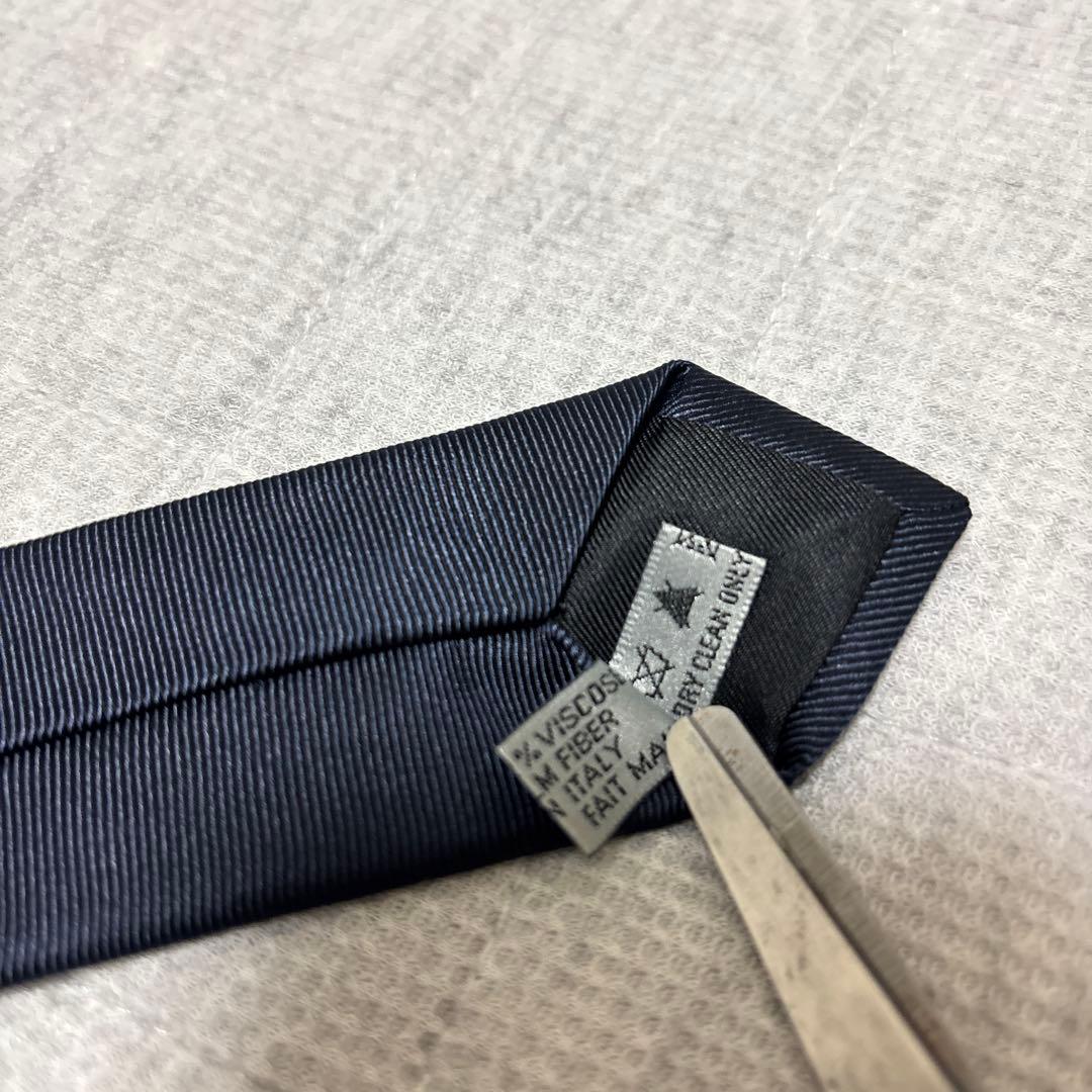 DIOR × ERL コラボ　ネクタイ　ネイビー　ナロータイ　ロゴ　希少