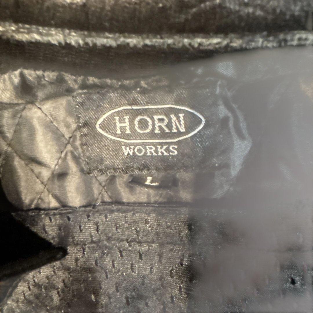ウ*ン様 HORN WORKS ブラック レザーライダースジャケット