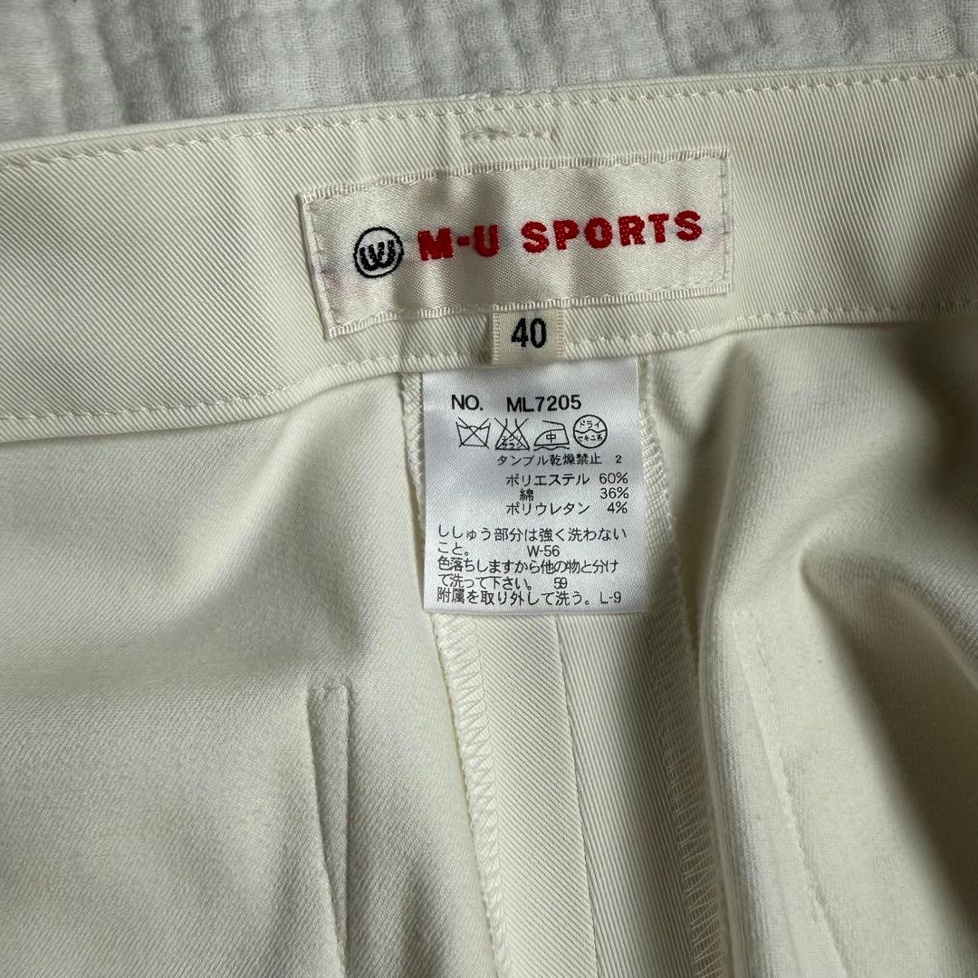 極美品☆M.Usportsゴルフウェア/ウエサコ/パンツ/ストレッチ/ポーチ
