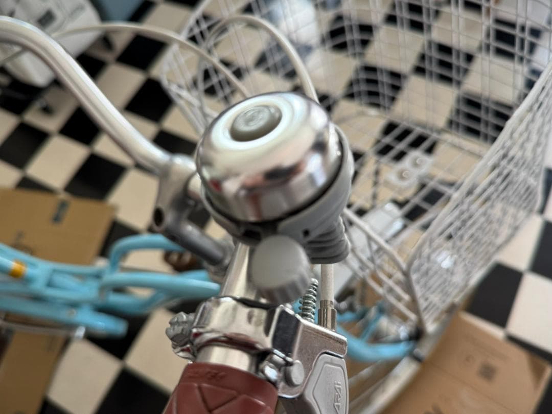 ◇子供用自転車 22インチ 子供自転車 LEDオートライト パステルブルー◇