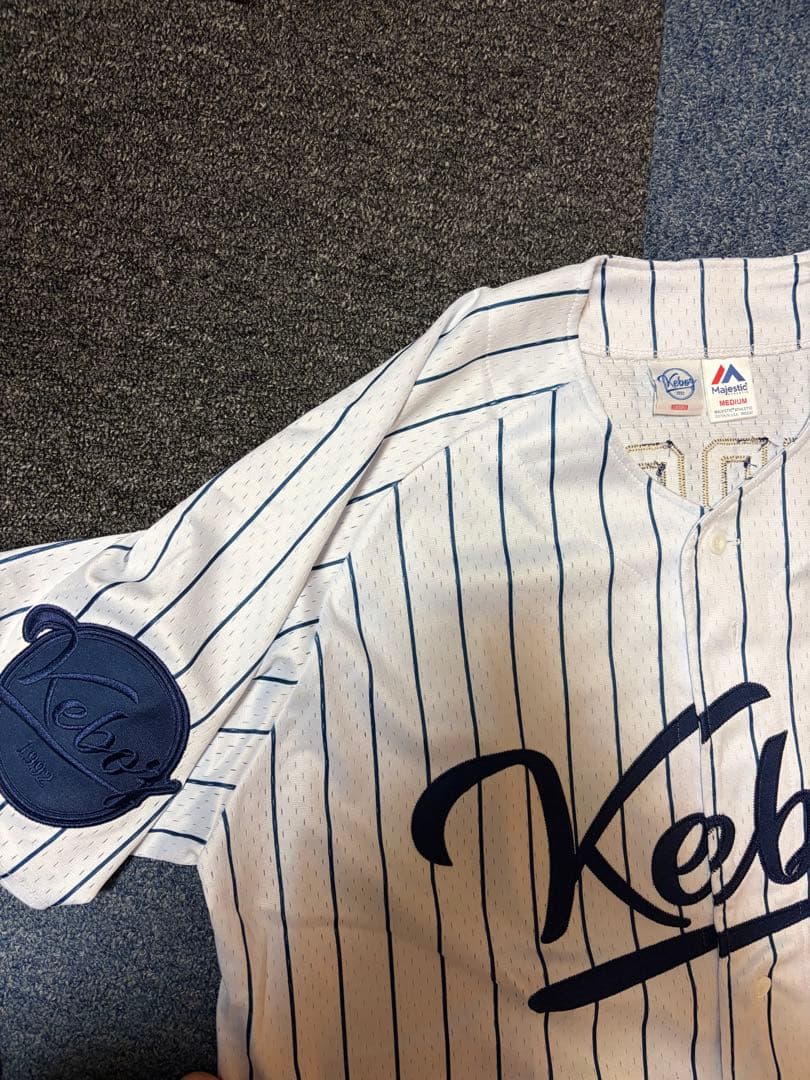 MAJESTIC×KEBOZ MESH BASEBALL SHIRT