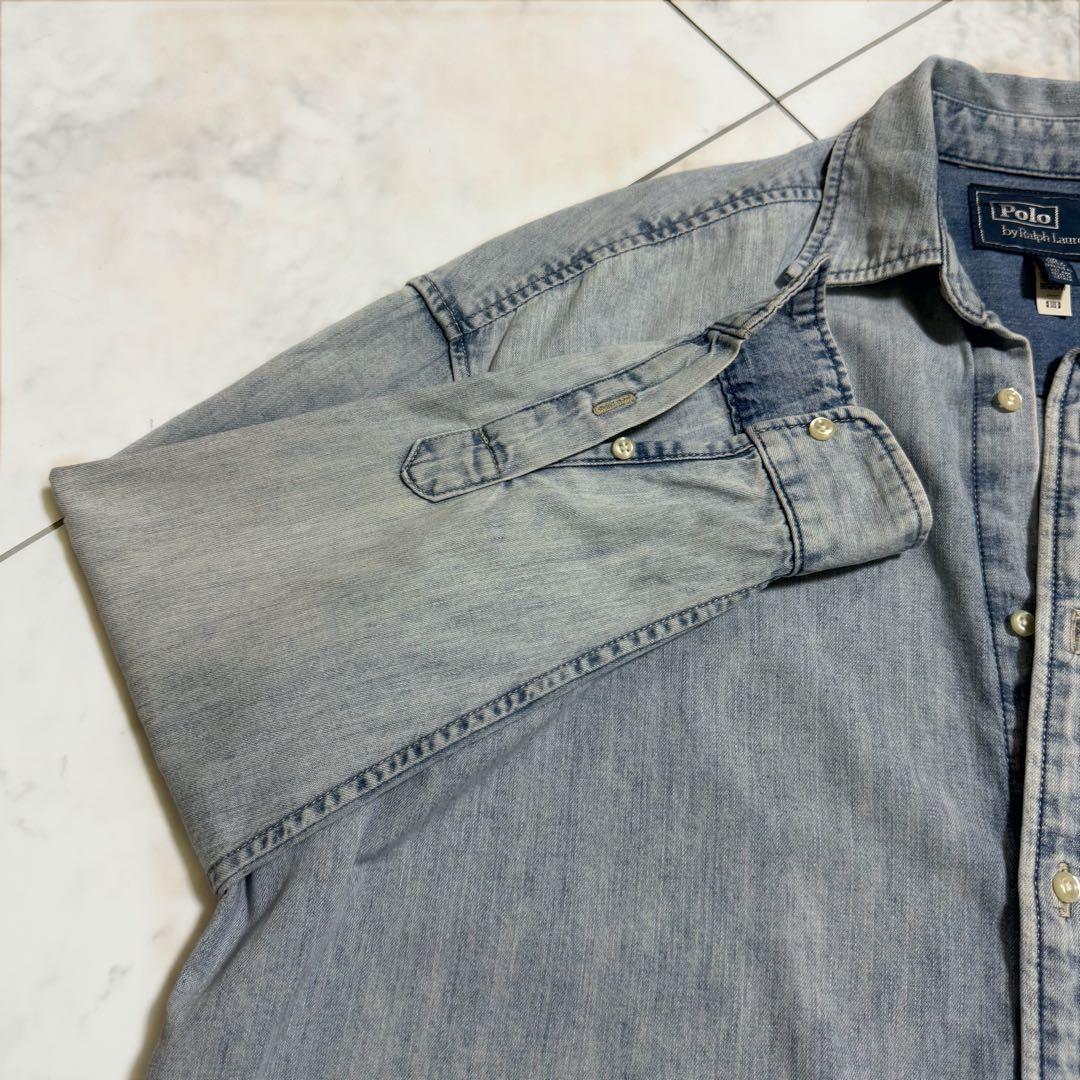 Polo Ralph Lauren オーバーサイズ コットン デニム シャツ S