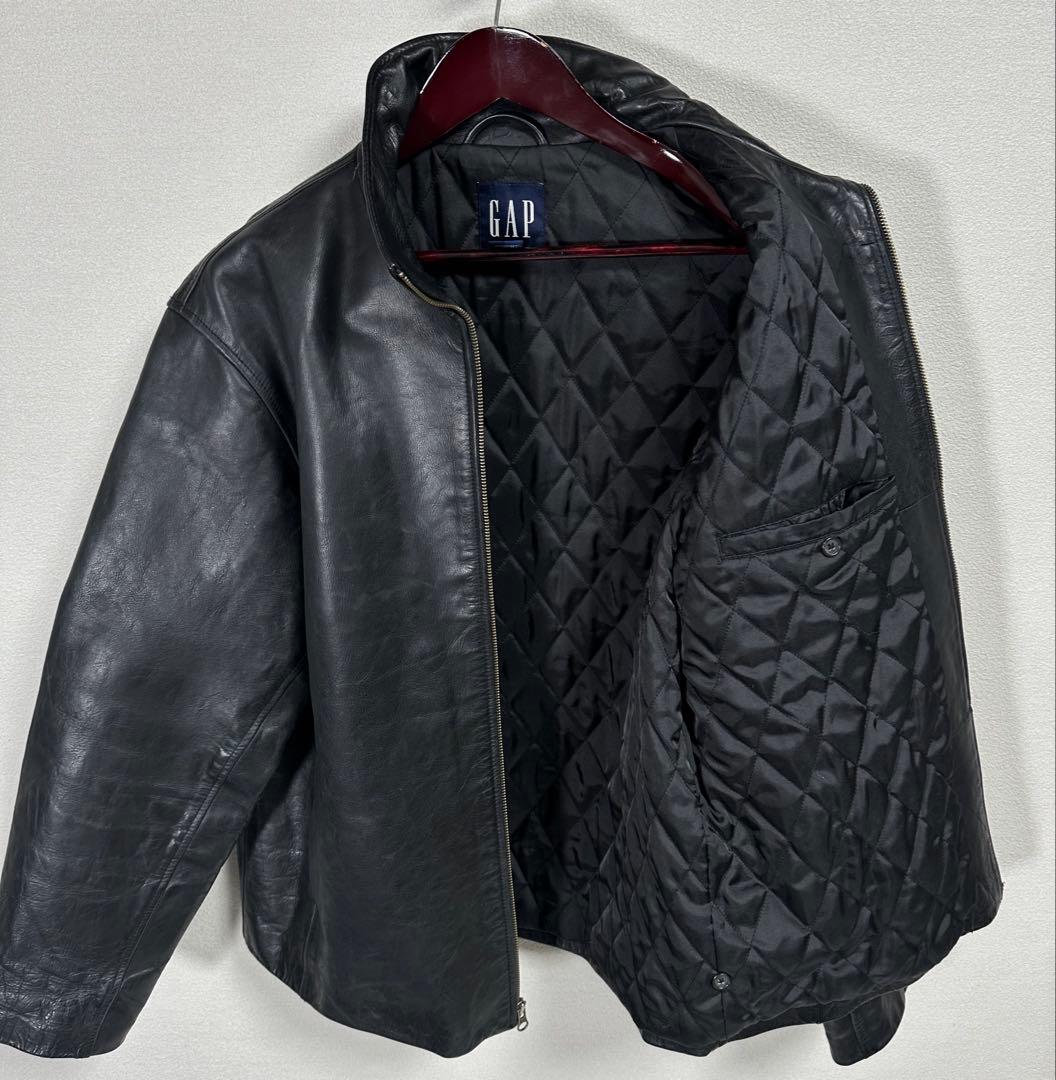 美品 Old Gap レザージャケット L 90s 00s アメカジ バイカー