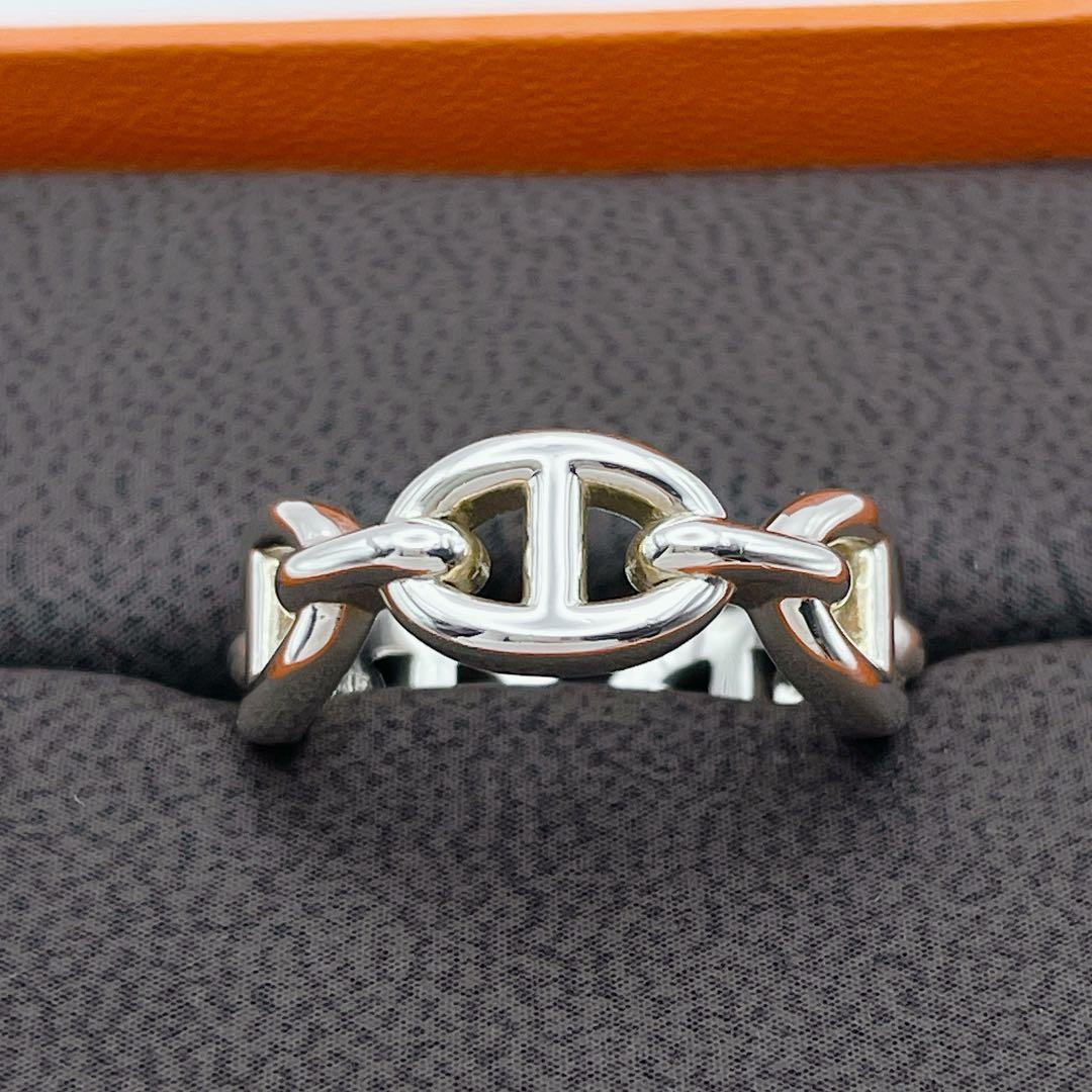 HERMES アンシェネ　リング　PM #51 シェーヌダンクル