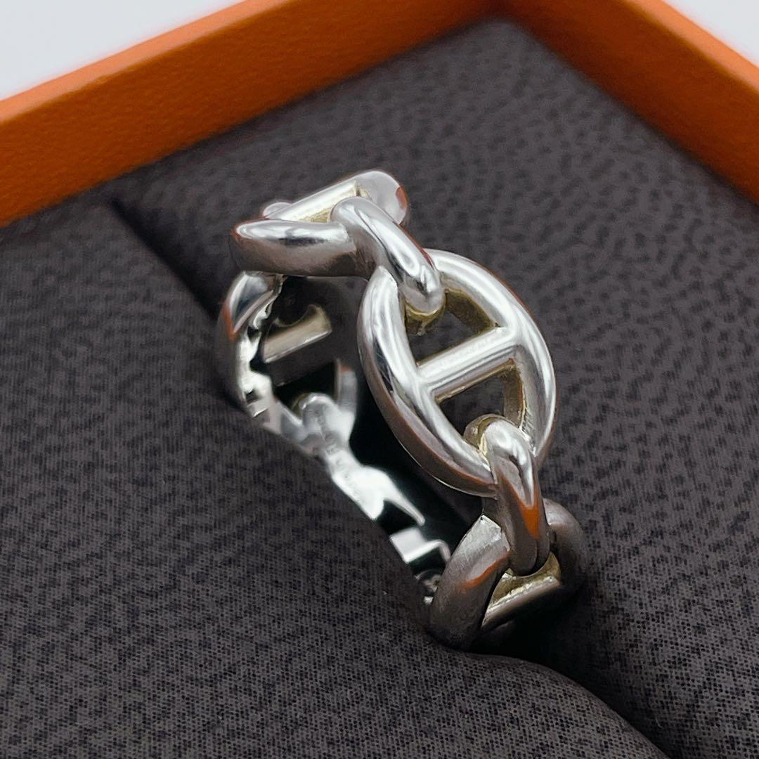 HERMES アンシェネ　リング　PM #51 シェーヌダンクル