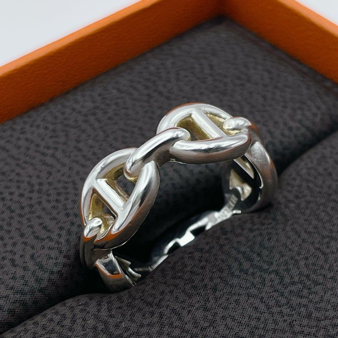HERMES アンシェネ　リング　PM #51 シェーヌダンクル