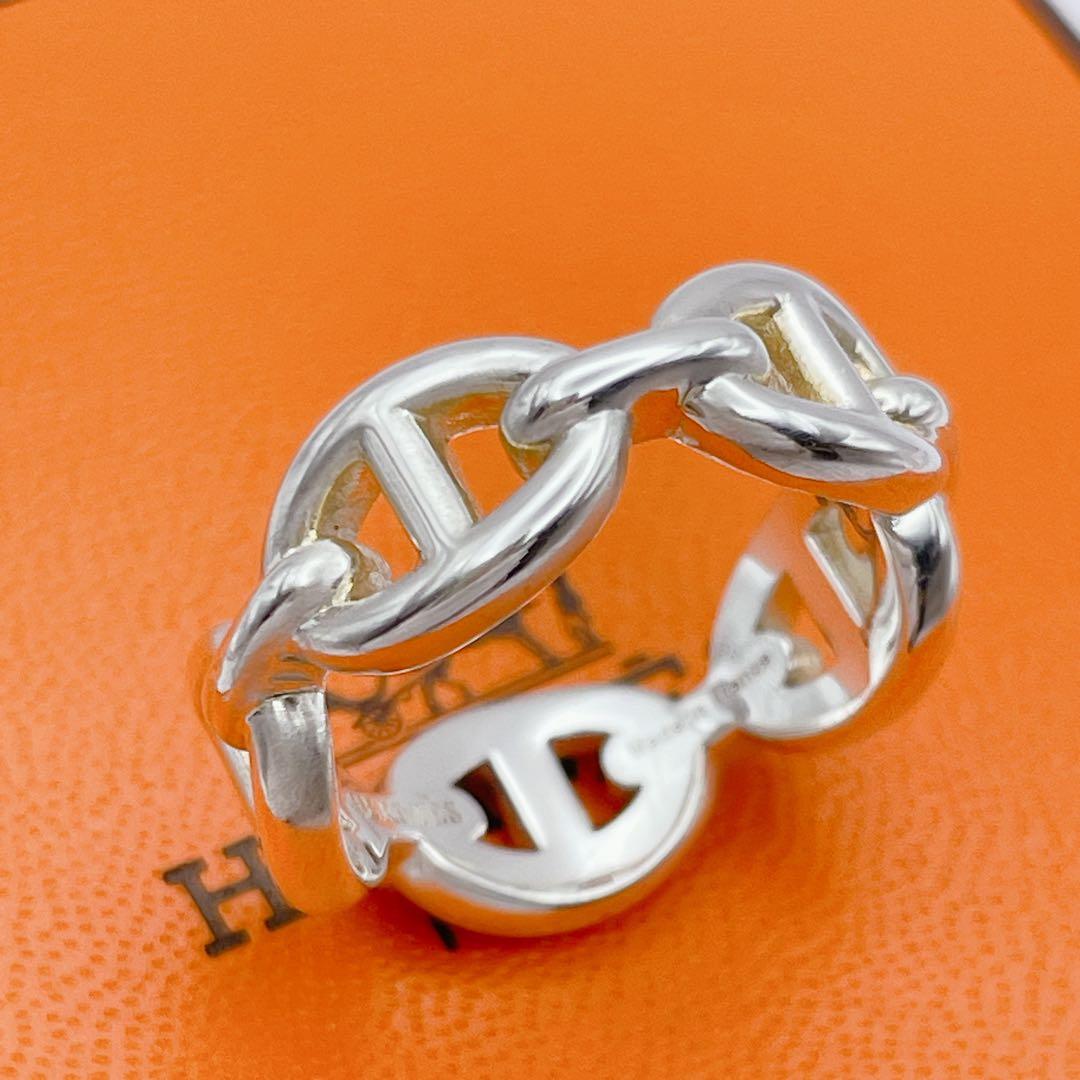HERMES アンシェネ　リング　PM #51 シェーヌダンクル