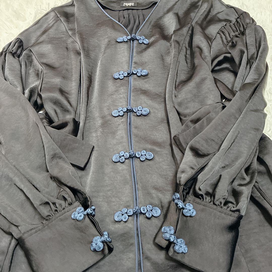 【美品】 パメオポーズ Mandarin Robe Dress ロングワンピース