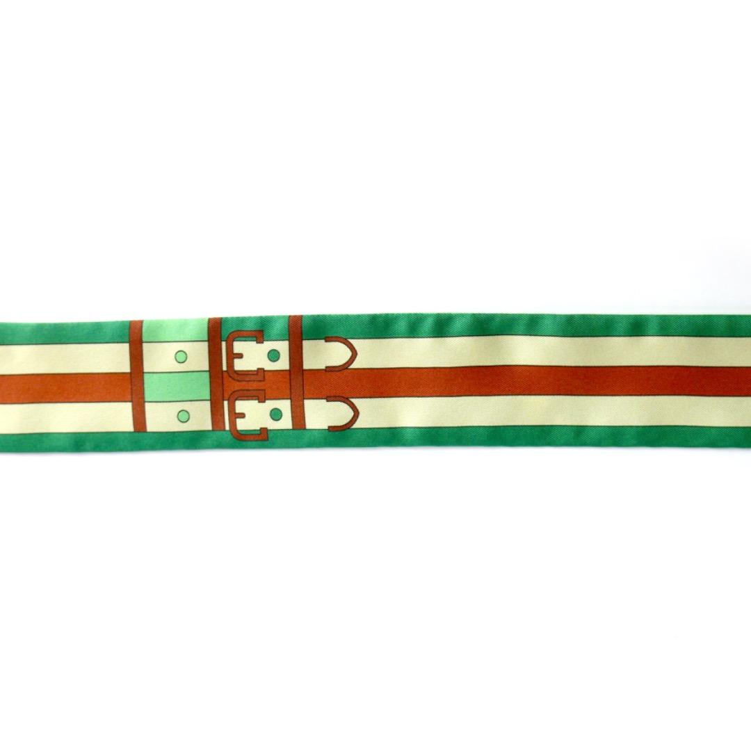 新品・未使用 HERMÈS Twilly エルメス ツイリー スカーフ シルク