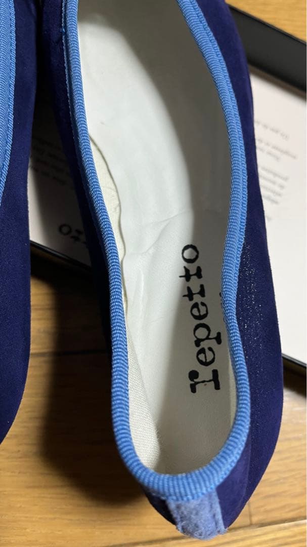 Repetto ネイビー コンビ　廃盤　バレエシューズ 38.0