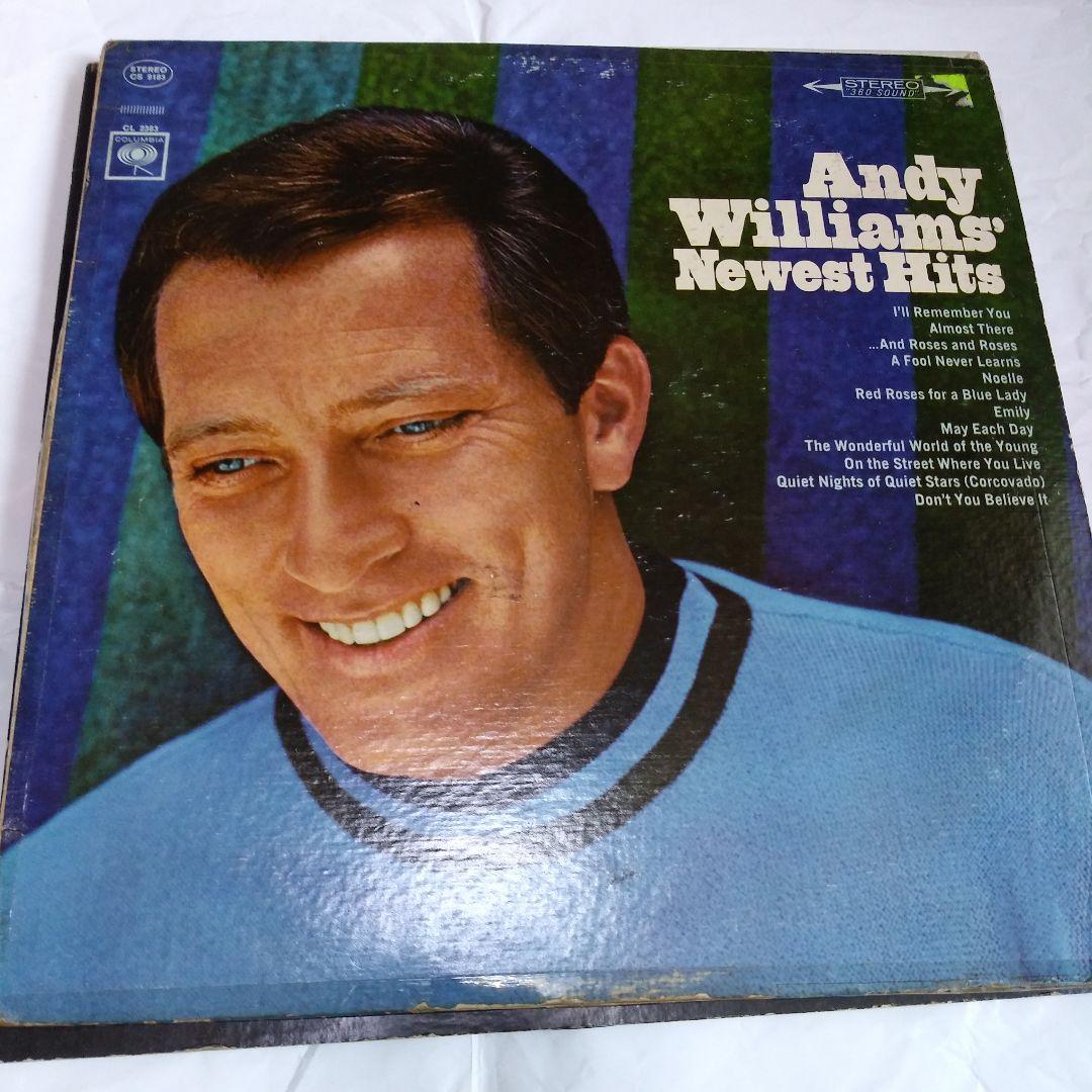 andy.williams.レトロな中古LPレコード７枚海外版とにかく良曲が一杯
