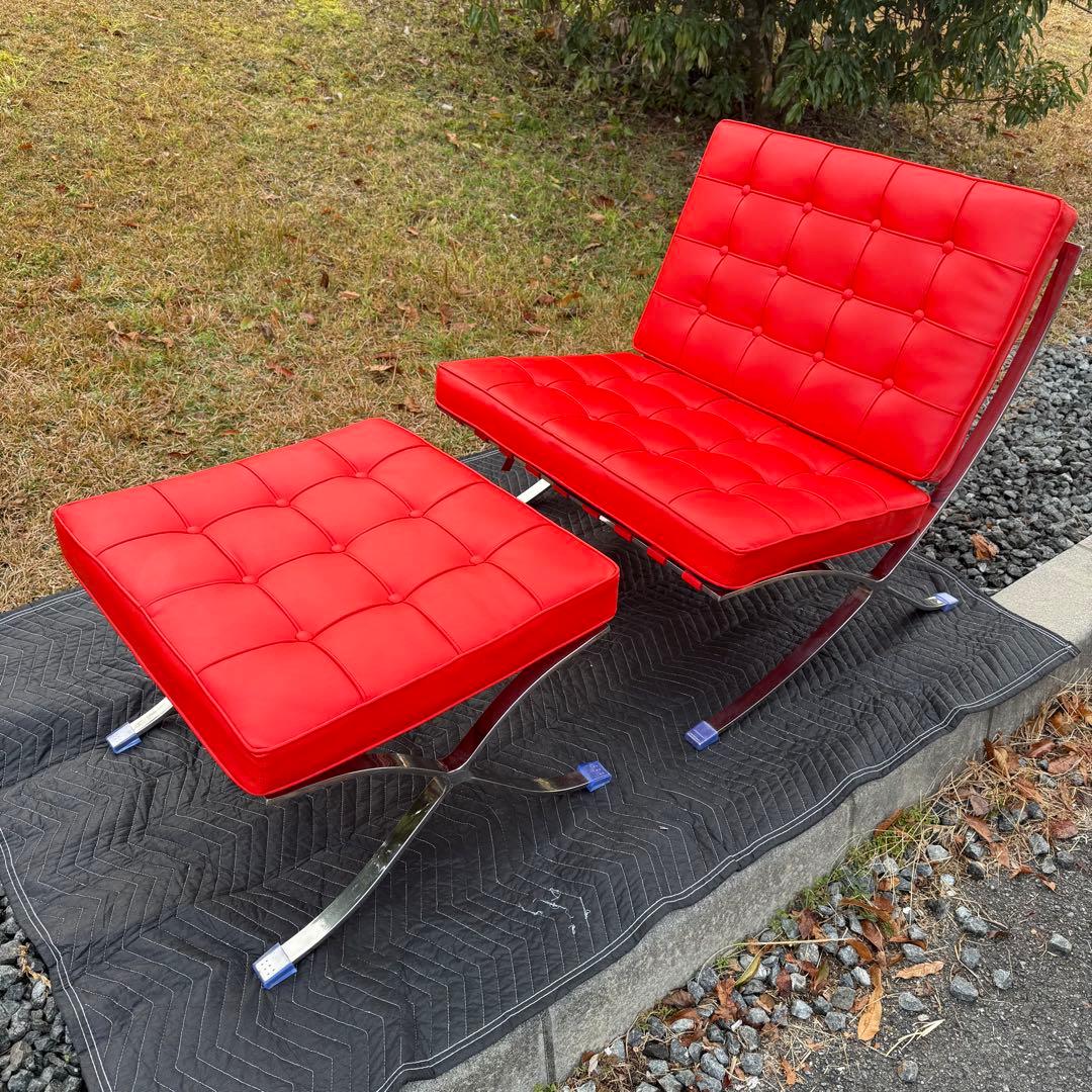 ① 美品　バルセロナチェア★ソファー★リプロダクト★