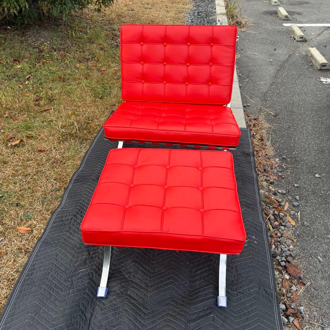 ① 美品　バルセロナチェア★ソファー★リプロダクト★