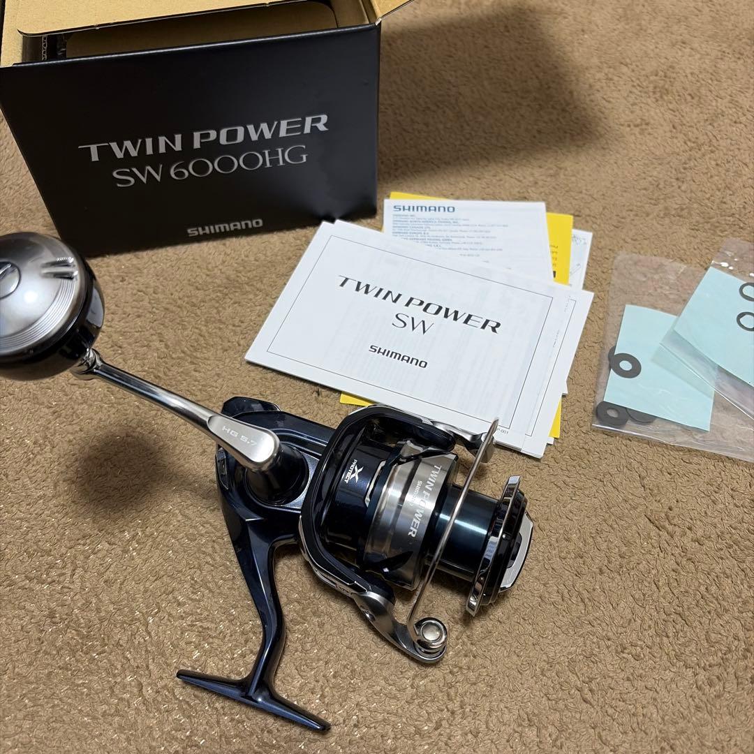 シマノ　21　ツインパワー SW6000HG スピニングリール