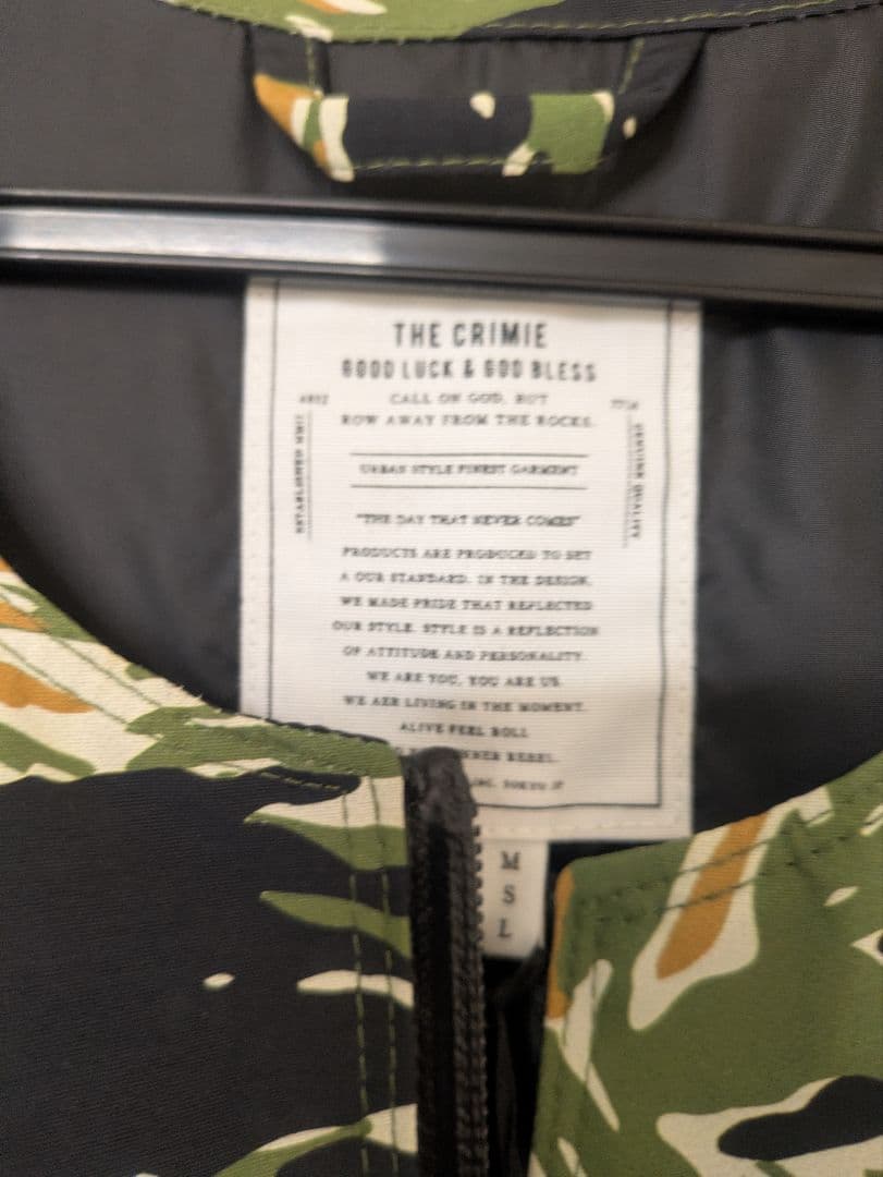 新品THE CRIMIE ベスト クライミー × シンサレート