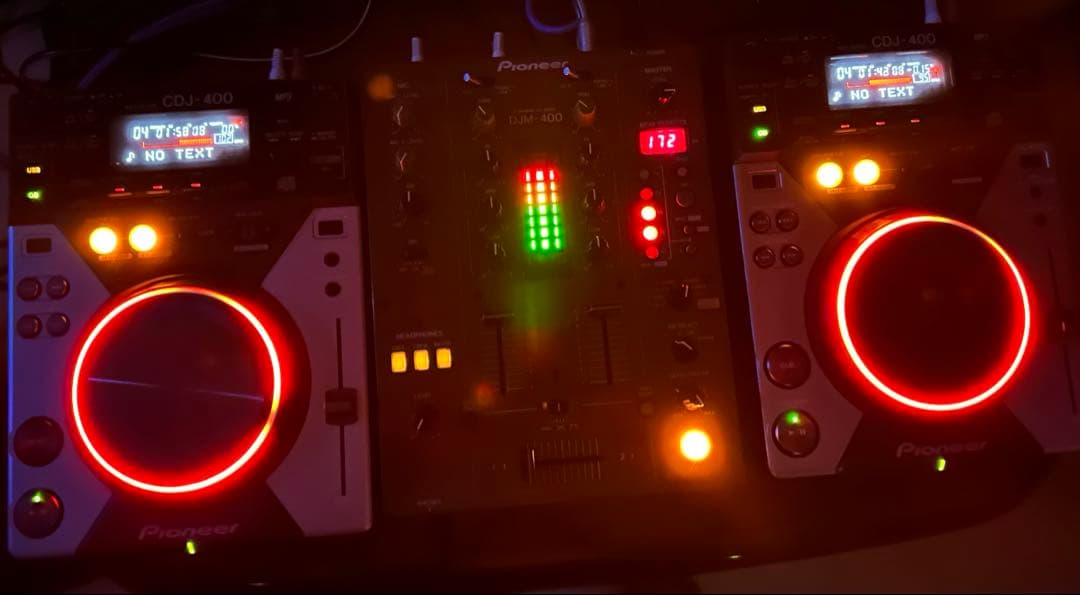 Pioneer CDJ-400×2 DJM-400 DJ機材ミキサーフルセット