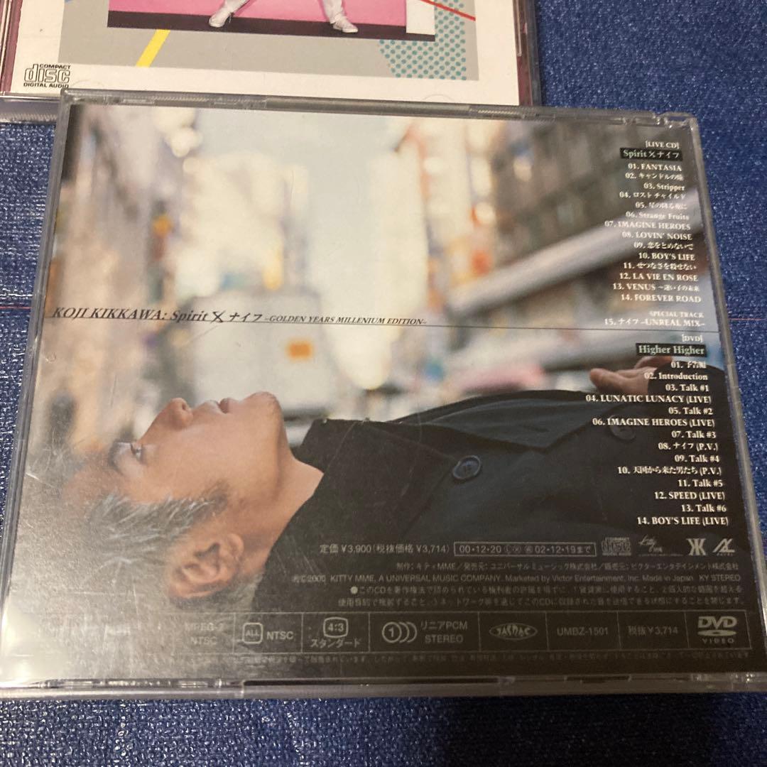 吉川晃司 .プロモ盤　.Spirit X 初回限定盤／パラシュートが落ちた夏