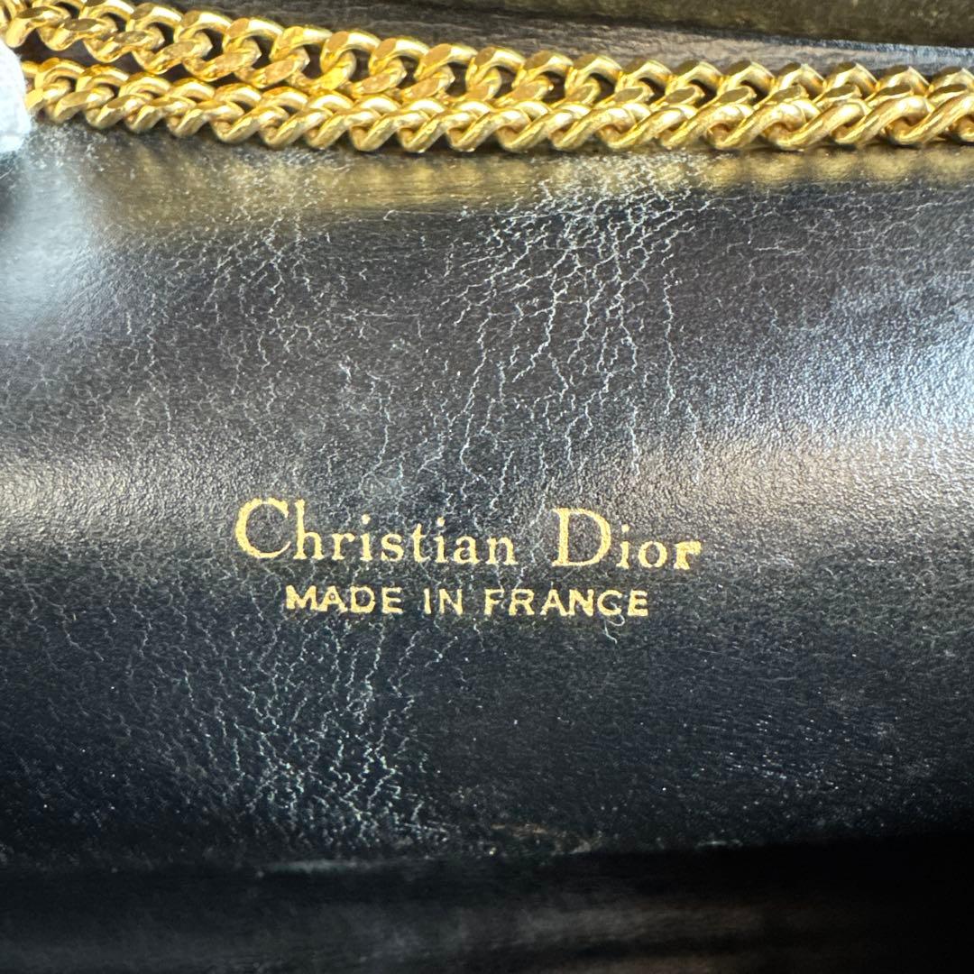 ChristianDior オールレザー チェーンショルダーバッグ2WAY