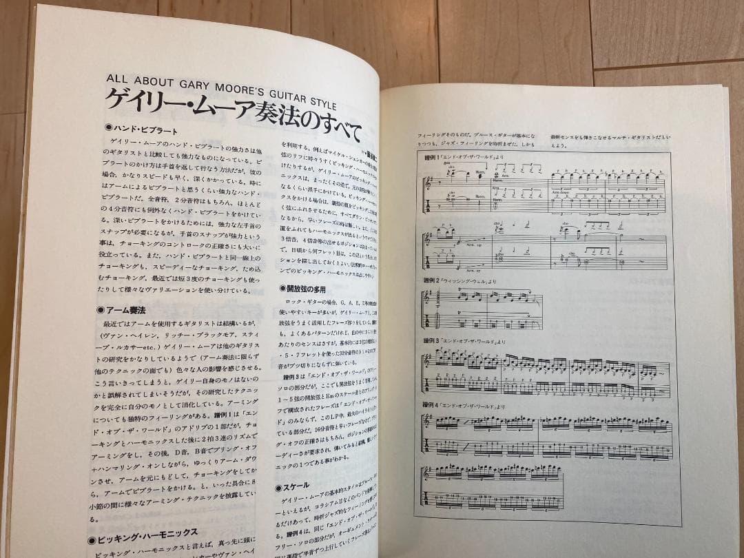 ゲイリー・ムーア　大いなる野望　TAB譜　ギタースコア　ロックギタリストシリーズ