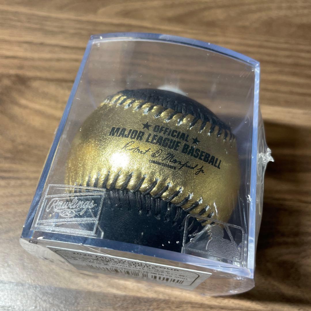 【未開封】MLB 開幕戦 東京シリーズ 公式球 会場限定 ゴールド ブラック