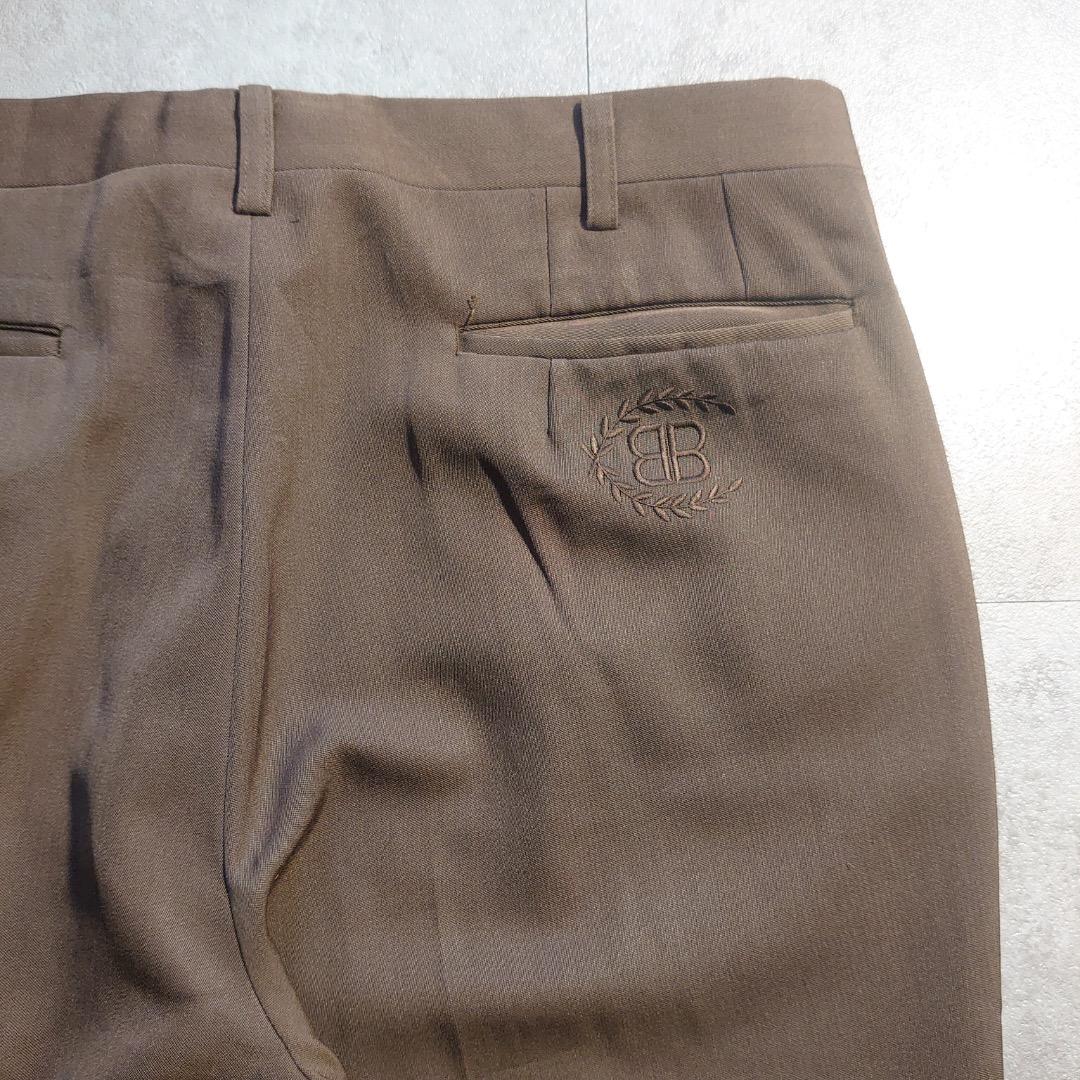 90s two tack slacksブラウン BALENCIAGA 91