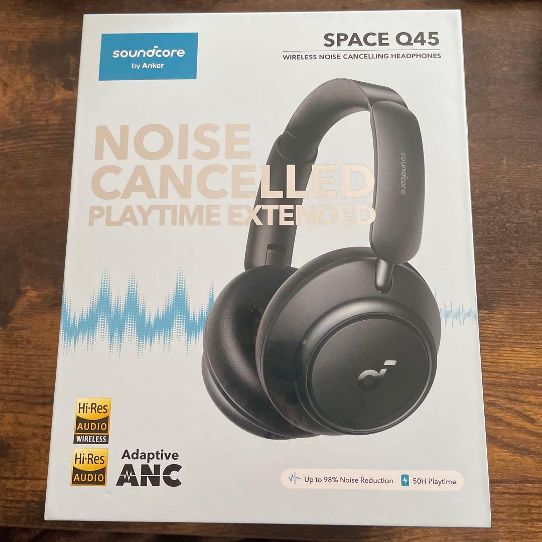 【Anker】ワイヤレスヘッドホンSpaceQ45 ハードケース付属