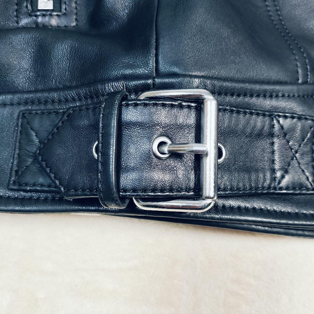 【美品】DIESEL ダブルライダース シープスキン ブラック ブラック　 羊革