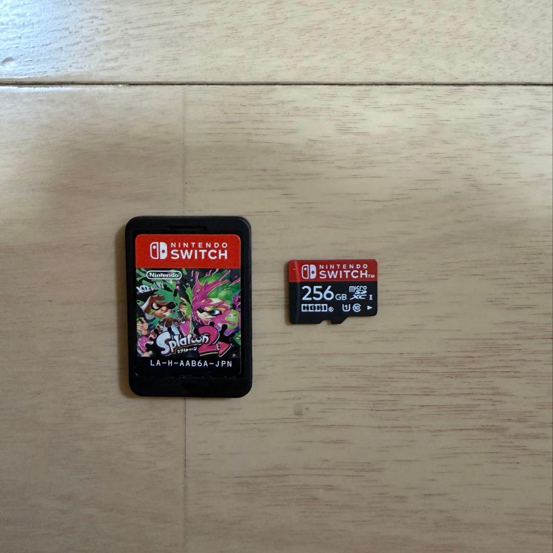 NintendoSwitchスプラトゥーン2セット＋microSD 256GB付