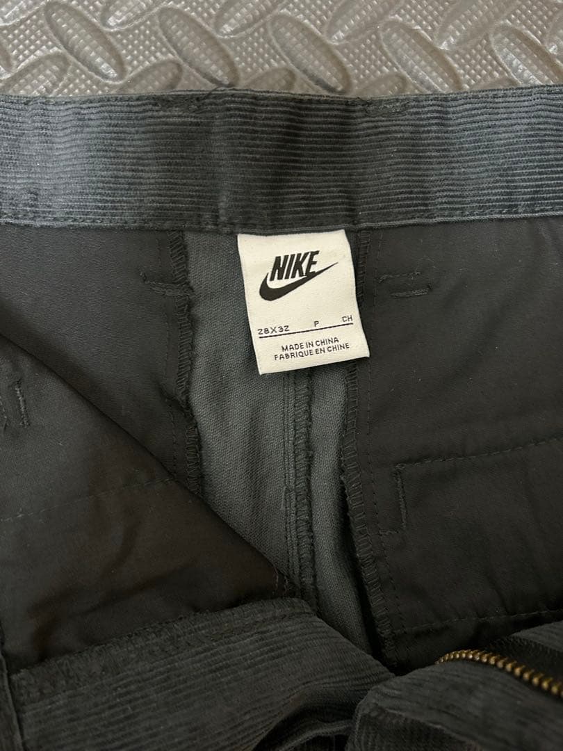 NIKE ナイキ コーデュロイ セットアップ ブラック 刺繍ロゴ メンズ