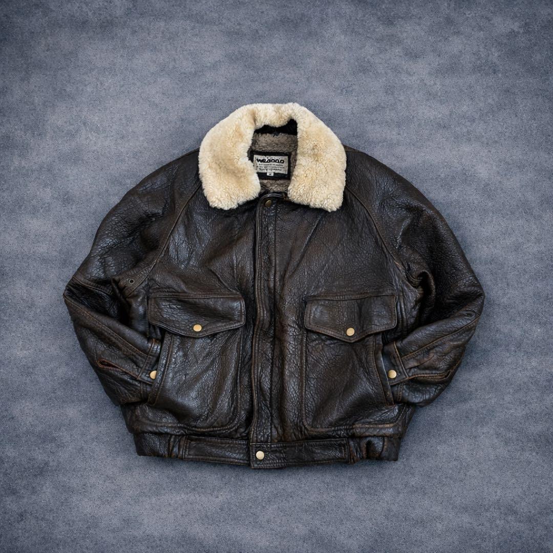 【羊革】90s vintage leather jacket g1 a2
