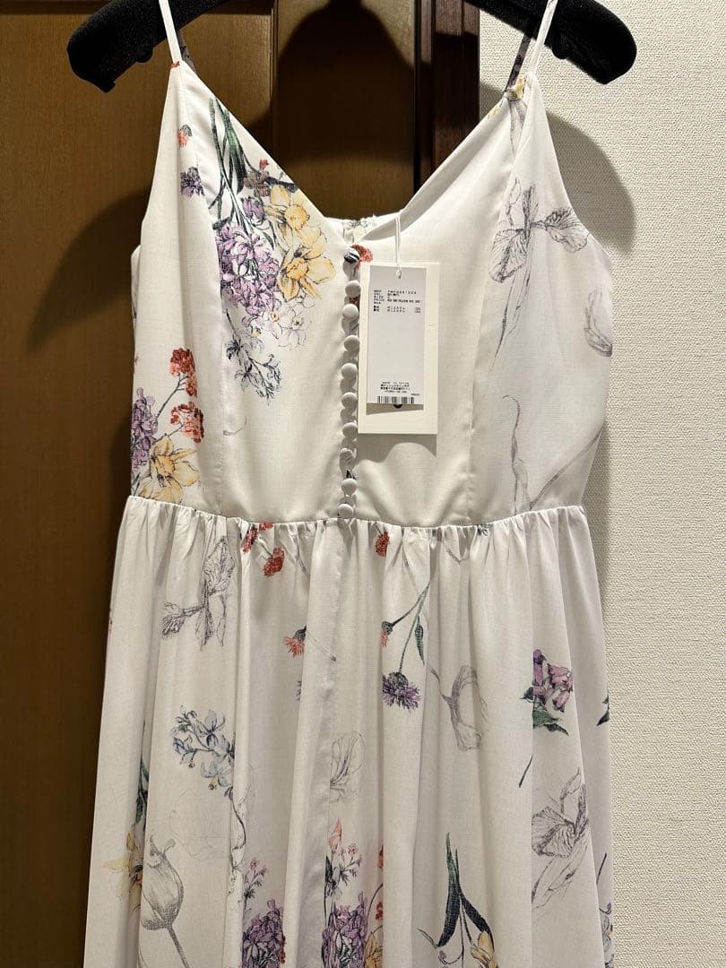 フレイアイディー　ボタニカルプリントキャミソールワンピース