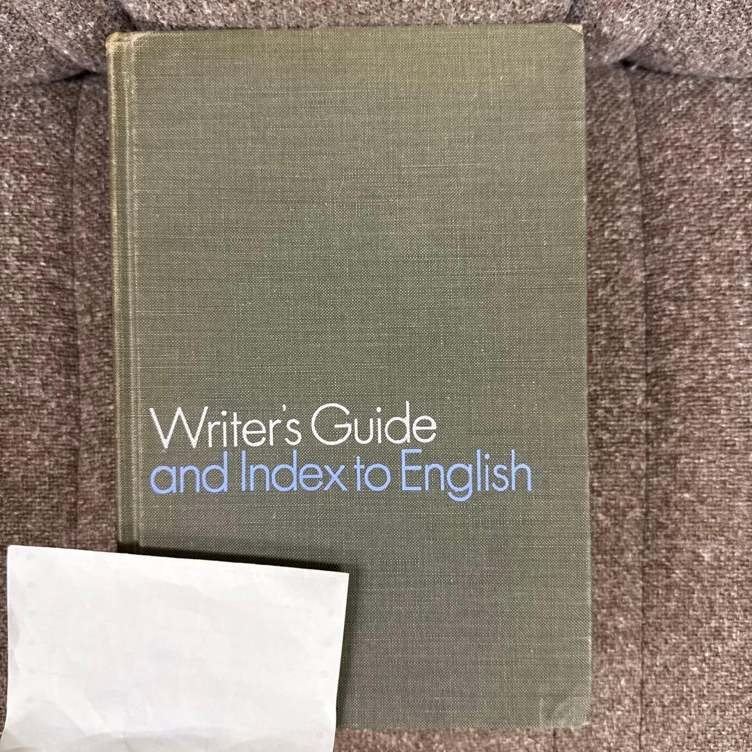 洋書 Writer's Guide and Index to English