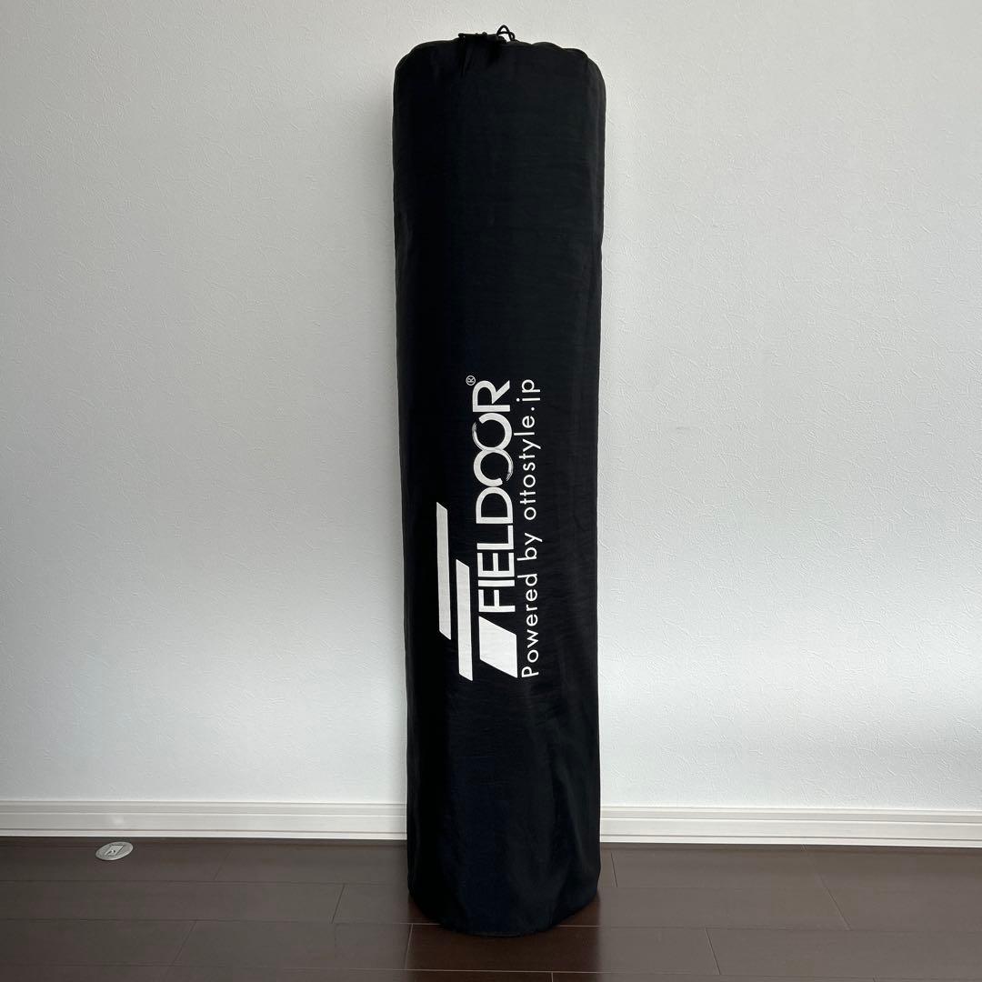 FIELDOOR 車中泊マット Lサイズ 厚さ10cm ブラック