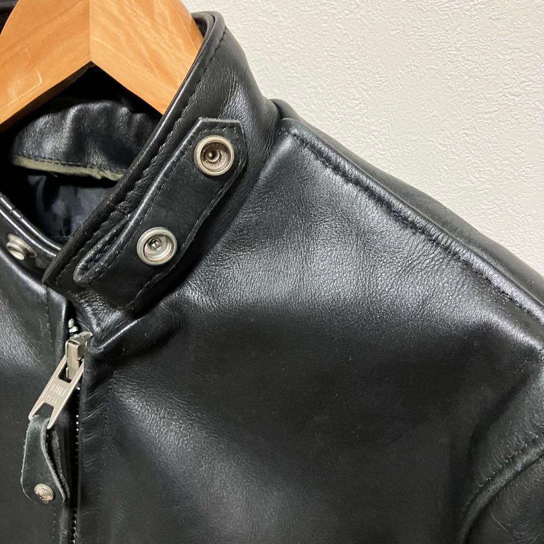 schott 641シングル ライダースジャケットUSA 34 オマケ付き！