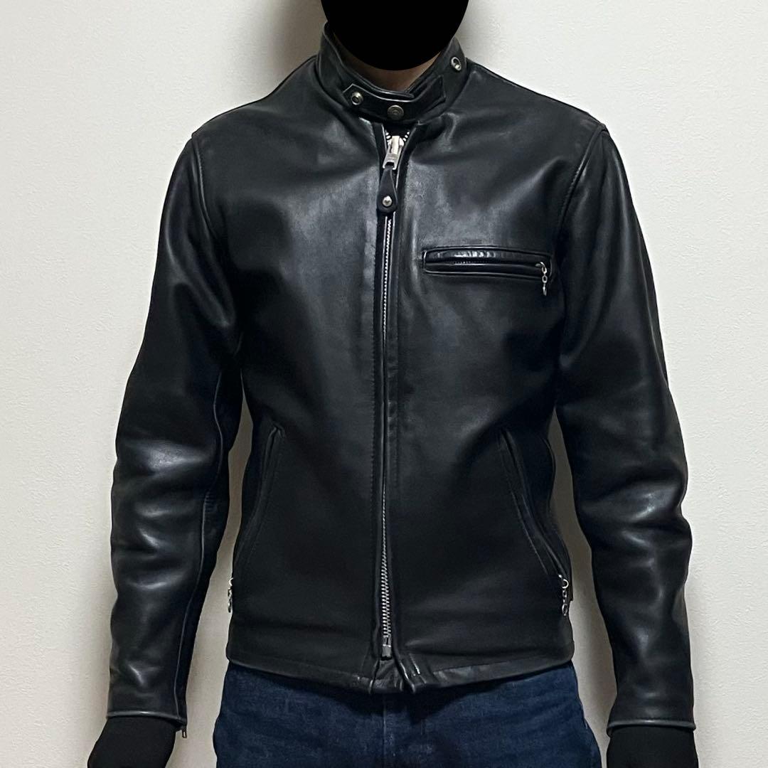 schott 641シングル ライダースジャケットUSA 34 オマケ付き！