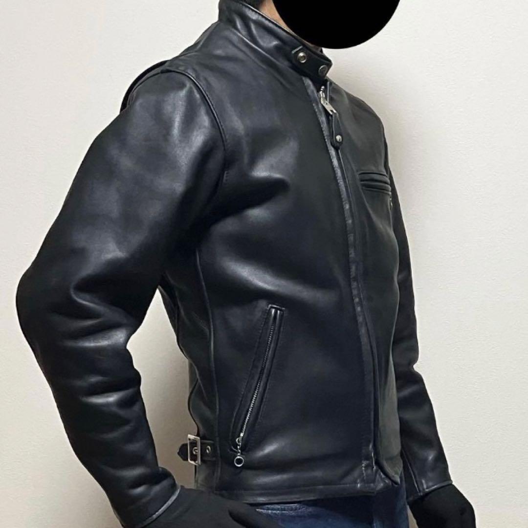 schott 641シングル ライダースジャケットUSA 34 オマケ付き！